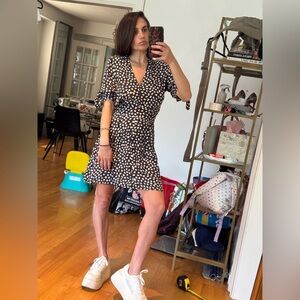 Faithful the brand tie sleeve mini dress